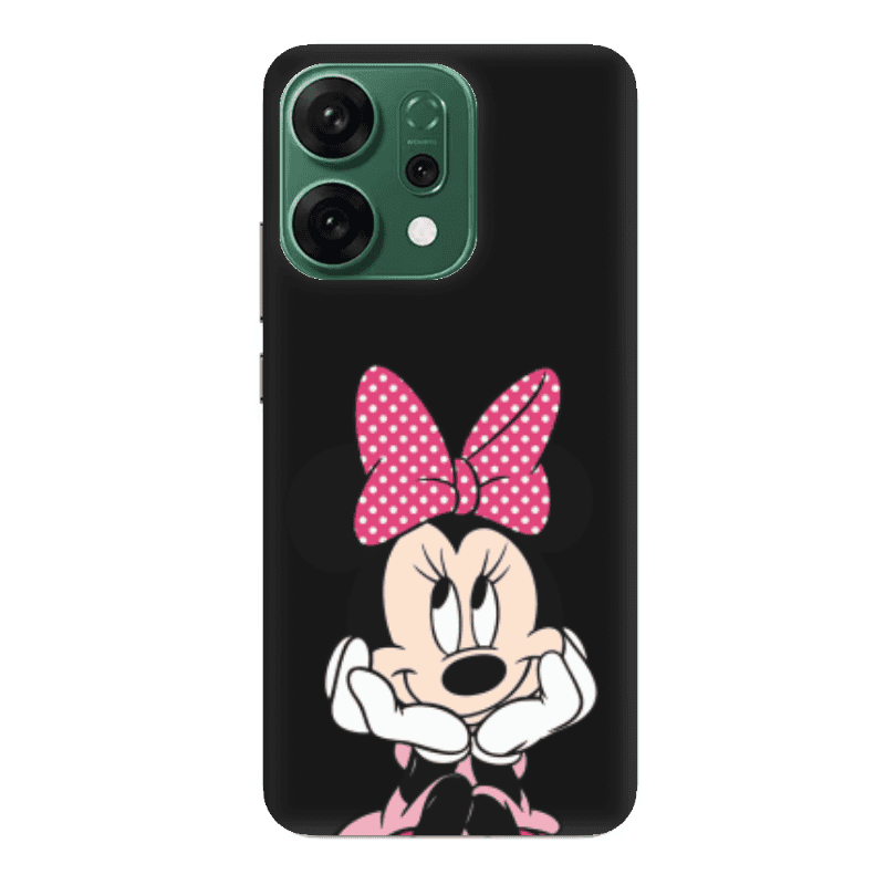Oppo RENO 14 Minnie 2 Black Colored Silicone TPU Θήκη