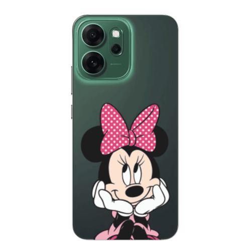 Oppo 14 F Minnie 2 Transparent Silicone TPU Θήκη