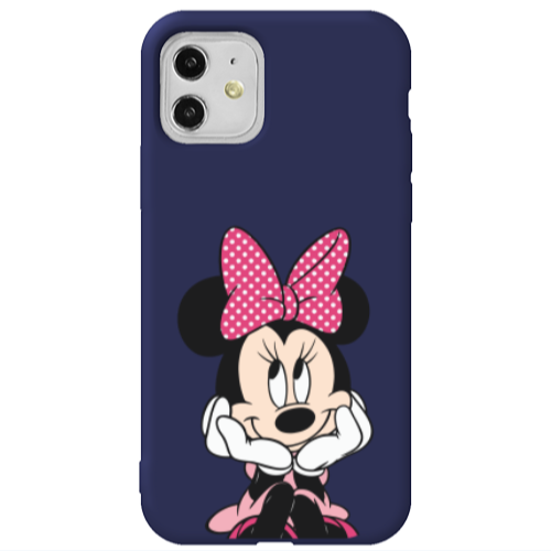Apple iPhone 11  Minnie 2 Dark blue Colored Silicone TPU Θήκη