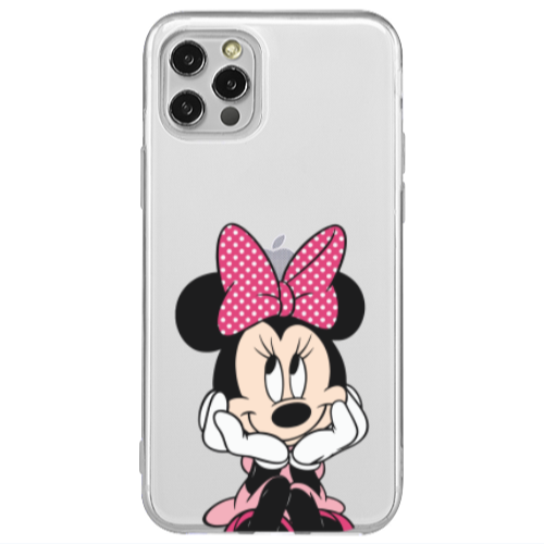 Apple iPhone 12 Pro Minnie 2 Transparent Silicone TPU Θήκη