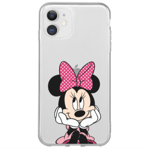 Apple iPhone 12 Mini Minnie 2 Transparent Silicone TPU Θήκη