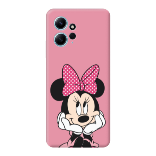 Xiaomi Redmi Note 12 4G Minnie 2 Pink Colored Silicone TPU Θήκη