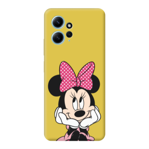 Xiaomi Redmi Note 12 4G Minnie 2 Yellow Colored Silicone TPU Θήκη