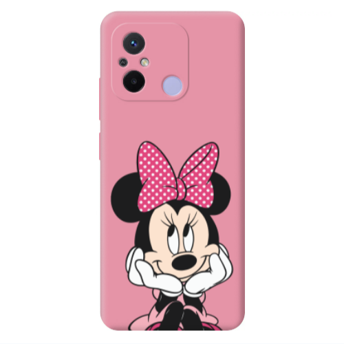 Xiaomi Redmi 12C Minnie 2 Pink Colored Silicone TPU Θήκη
