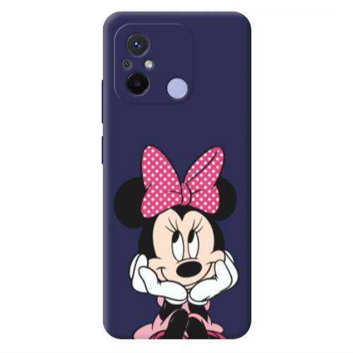 Xiaomi Redmi 12C Minnie 2 Dark blue Colored Silicone TPU Θήκη