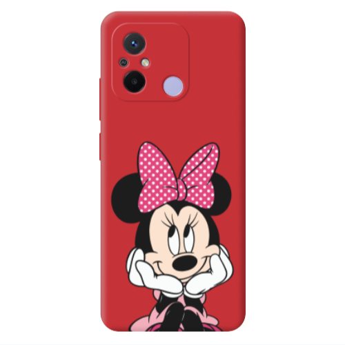Xiaomi Redmi 12C Minnie 2 Red Colored Silicone TPU Θήκη