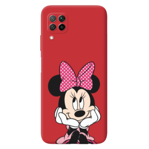 Huawei P40 Lite Minnie 2 Red Colored Silicone TPU Θήκη