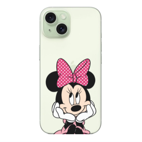 Apple iPhone 15 Plus Minnie 2 Transparent Silicone TPU Θήκη