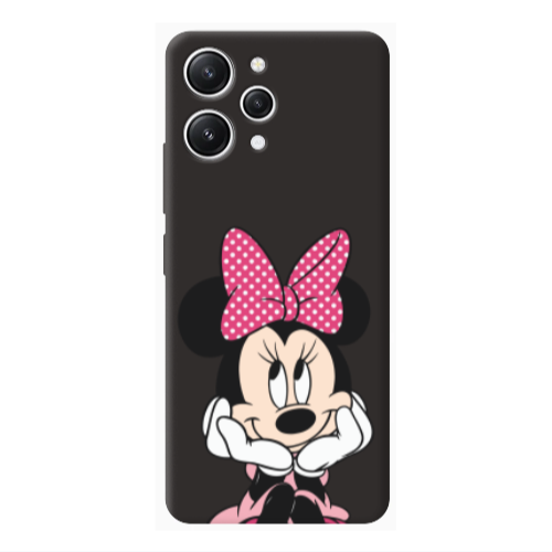 Xiaomi Redmi 12 Minnie 2 Black Colored Silicone TPU Θήκη