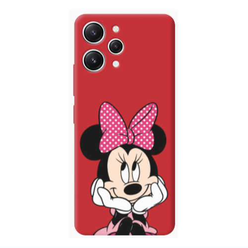 Xiaomi Redmi 12 Minnie 2 Red Colored Silicone TPU Θήκη
