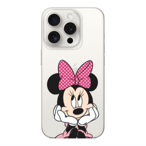 Apple iPhone 15 Pro Max Minnie 2 Transparent Silicone TPU Θήκη