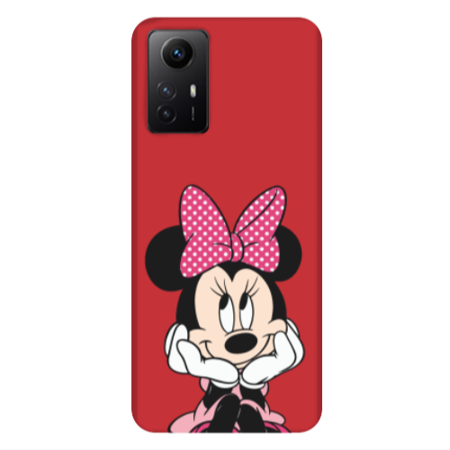 Xiaomi Redmi Note 12s Minnie 2 Red Colored Silicone TPU Θήκη