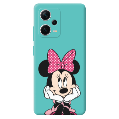 Xiaomi Poco X5 Minnie 2 Turquoise Colored Silicone TPU Θήκη