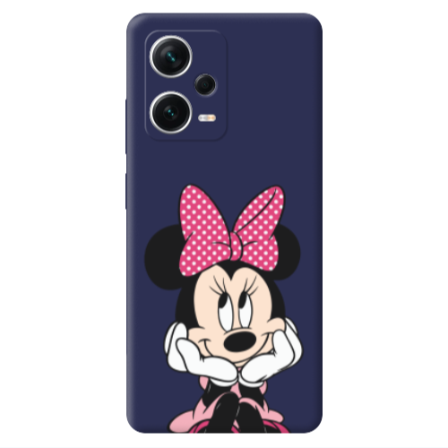 Xiaomi Poco X5 Minnie 2 Dark blue Colored Silicone TPU Θήκη