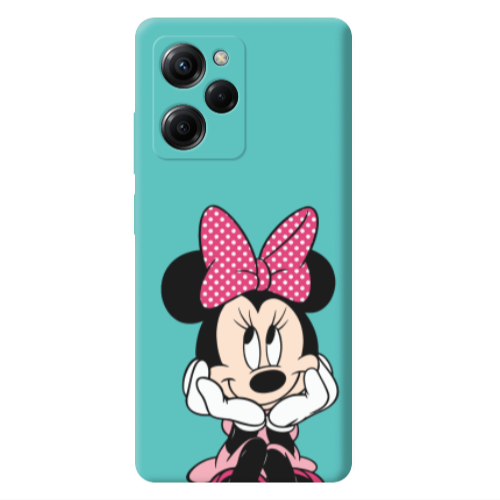 Xiaomi Poco X5 Pro Minnie 2 Turquoise Colored Silicone TPU Θήκη