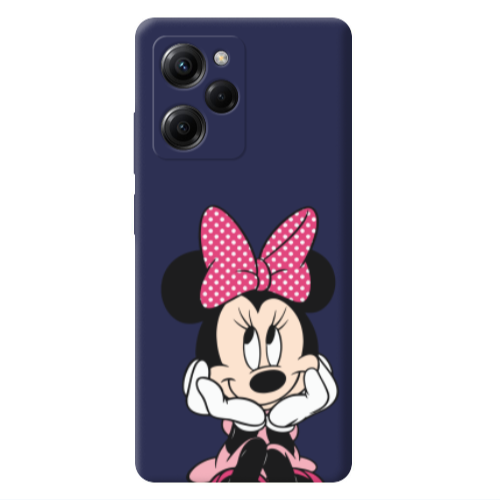 Xiaomi Poco X5 Pro Minnie 2 Dark blue Colored Silicone TPU Θήκη