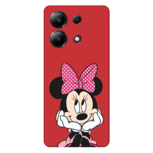 Xiaomi Redmi Note 13 4G Minnie 2 Red Colored Silicone TPU Θήκη