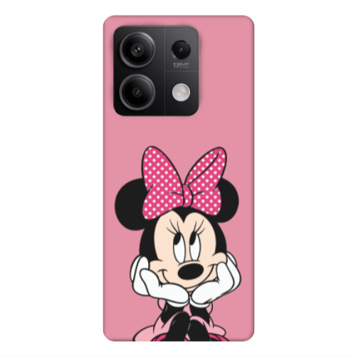 Xiaomi Redmi Note 13Pro 5G Minnie 2 Pink Colored Silicone TPU Θήκη