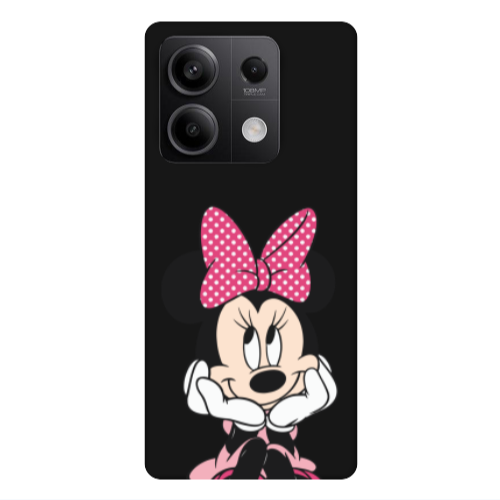 Xiaomi Redmi Note 13Pro 5G Minnie 2 Black Colored Silicone TPU Θήκη