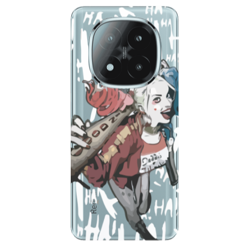 Xiaomi Redmi Note 14 Pro + 5g Ha Ha Ha Transparent Silicone TPU Θήκη