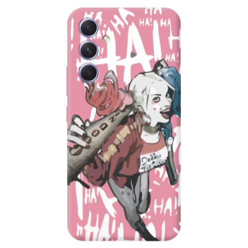 Samsung A36 Ha Ha Ha Pink Colored Silicone TPU Θήκη