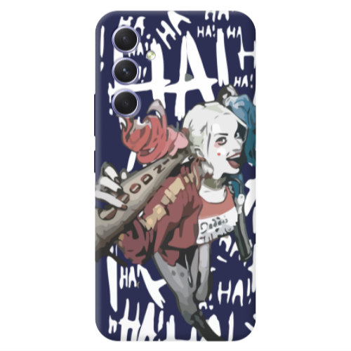 Samsung A36 Ha Ha Ha Dark blue Colored Silicone TPU Θήκη