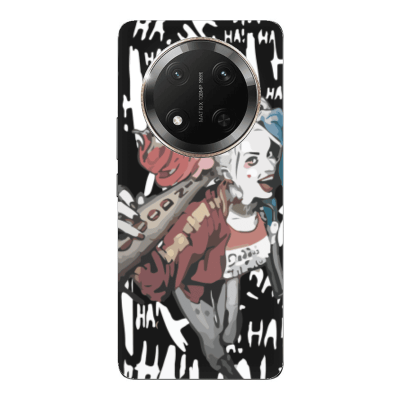 Honor Magic 7 Lite Ha Ha Ha Black Colored Silicone TPU Θήκη