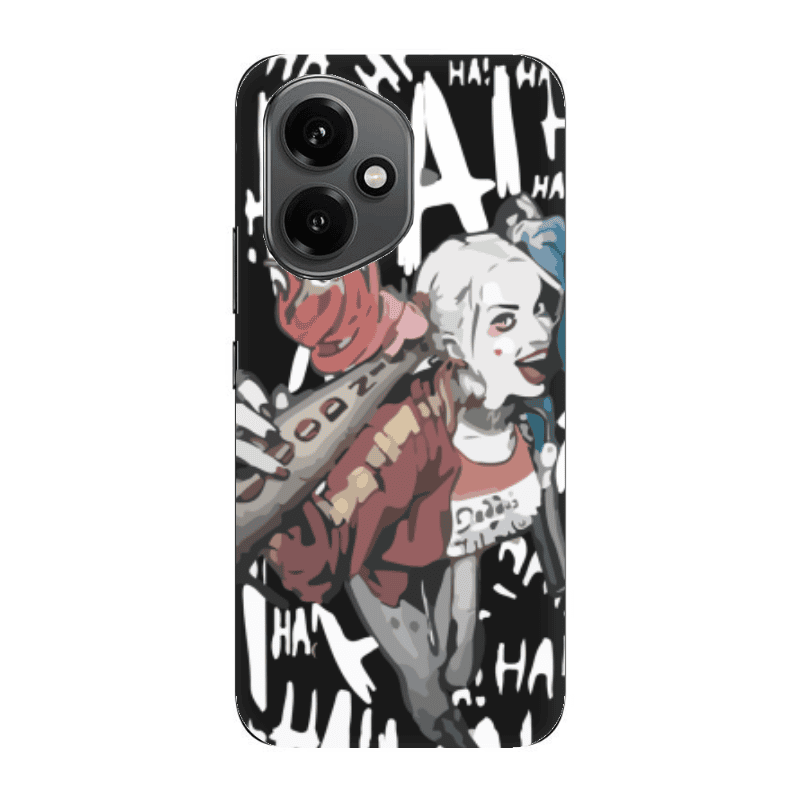 Honor Magic 400 Ha Ha Ha Black Colored Silicone TPU Θήκη