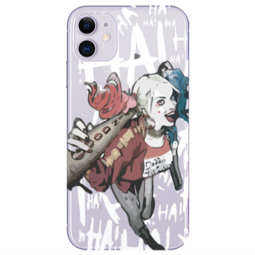Apple iPhone 11  Ha Ha Ha Transparent Silicone TPU Θήκη