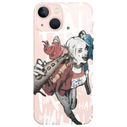Apple iPhone 13 Ha Ha Ha Transparent Silicone TPU Θήκη