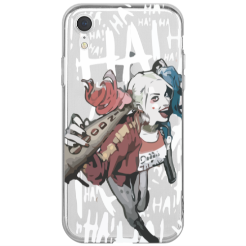 Apple iPhone Xr Ha Ha Ha Transparent Silicone TPU Θήκη