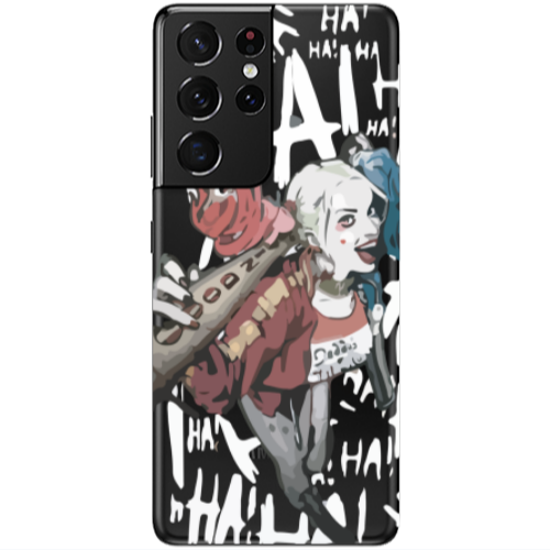 Samsung S21 Ultra Ha Ha Ha Transparent Silicone TPU Θήκη