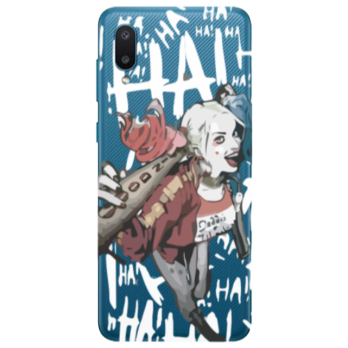 Samsung A02 Ha Ha Ha Transparent Silicone TPU Θήκη