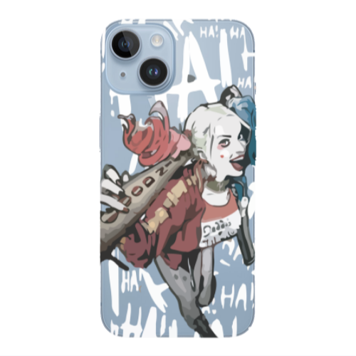 Apple iPhone 14  Ha Ha Ha Transparent Silicone TPU Θήκη