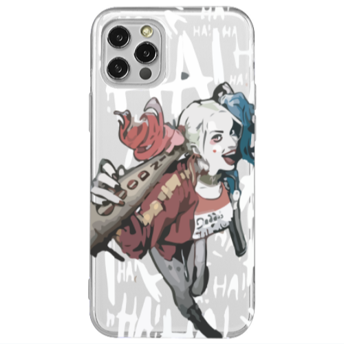 Apple iPhone 12 Pro Ha Ha Ha Transparent Silicone TPU Θήκη