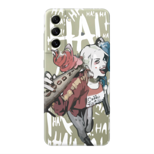 Samsung S21 PLUS Ha Ha Ha Transparent Silicone TPU Θήκη