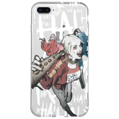 Apple iPhone 7 Plus Ha Ha Ha Transparent Silicone TPU Θήκη