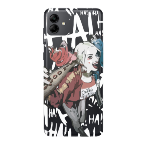Samsung A04 Ha Ha Ha Transparent Silicone TPU Θήκη