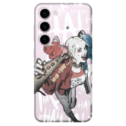 Samsung S23 Ha Ha Ha Transparent Silicone TPU Θήκη