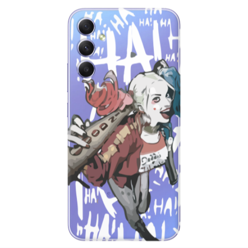 Samsung A34 Ha Ha Ha Transparent Silicone TPU Θήκη
