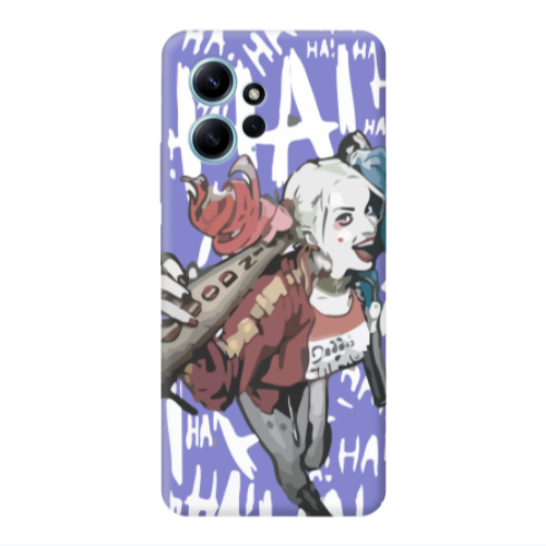 Xiaomi Redmi Note 12 4G Ha Ha Ha Purple Colored Silicone TPU Θήκη