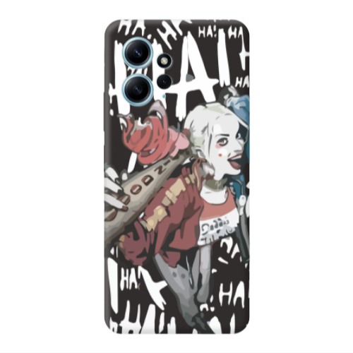 Xiaomi Redmi Note 12 4G Ha Ha Ha Black Colored Silicone TPU Θήκη