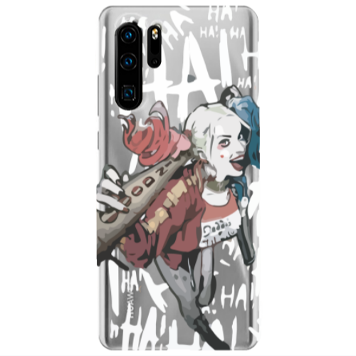 Huawei P30 Pro Ha Ha Ha Transparent Silicone TPU Θήκη