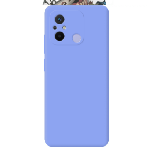 Xiaomi Redmi 12C Ha Ha Ha Light Purple Colored Silicone TPU Θήκη