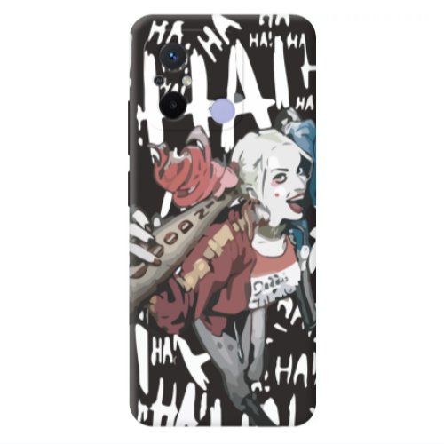 Xiaomi Redmi 12C Ha Ha Ha Black Colored Silicone TPU Θήκη