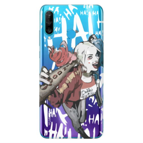 Huawei P30 Lite Ha Ha Ha Transparent Silicone TPU Θήκη