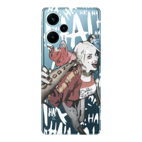 Xiaomi Poco F5 Ha Ha Ha Transparent Silicone TPU Θήκη