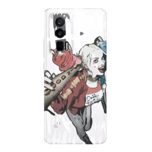 Xiaomi Poco F5 Pro Ha Ha Ha Transparent Silicone TPU Θήκη