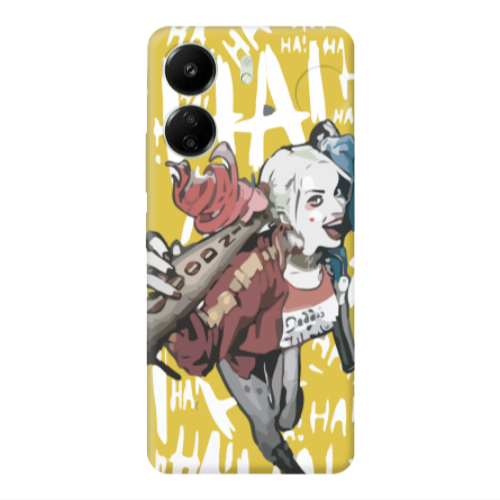Xiaomi Redmi 13C Ha Ha Ha Yellow Colored Silicone TPU Θήκη