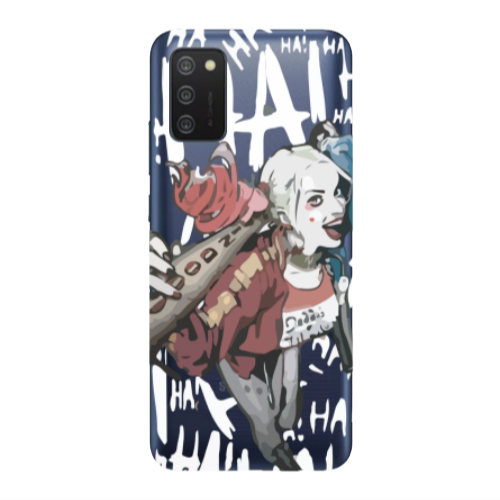 Samsung A02s Ha Ha Ha Transparent Silicone TPU Θήκη